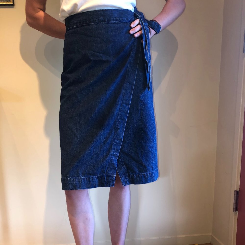 Madewell Denim Wrap Skirt
